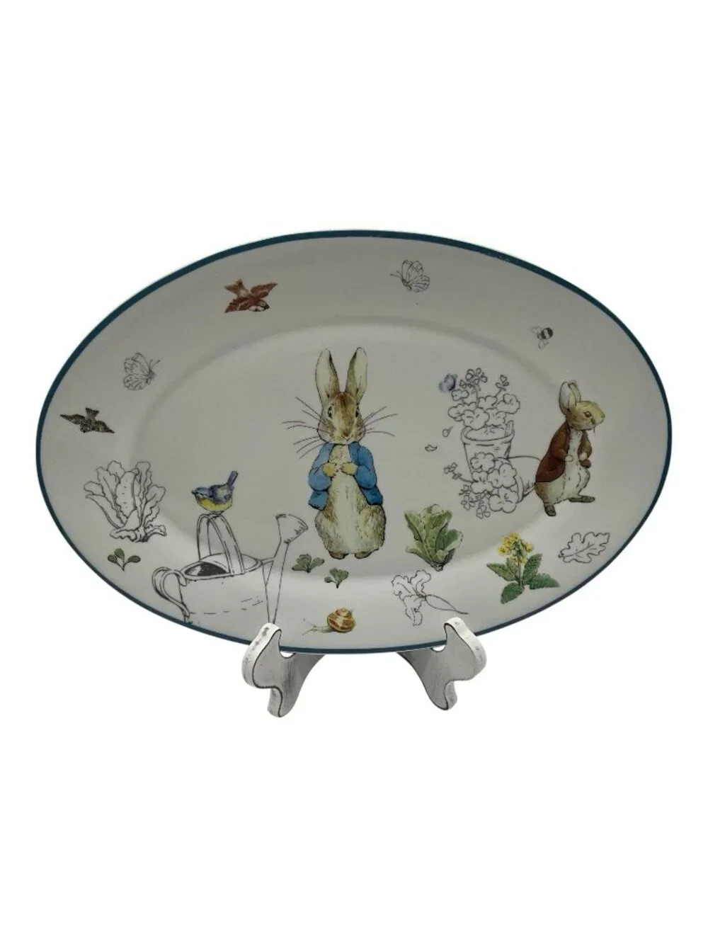 Beatrix Potter PETER RABBIT Oval Serving Platter 14